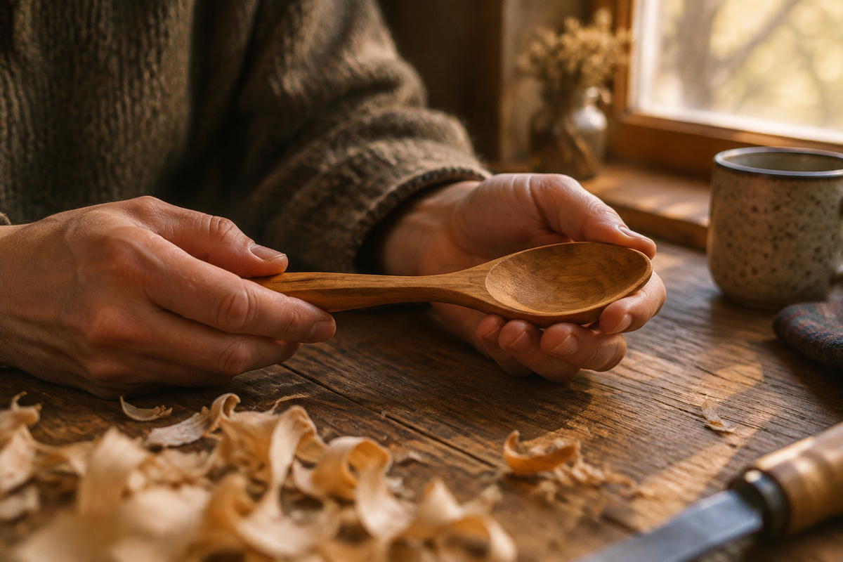 The Quiet Joy of Carving Your First Spoon