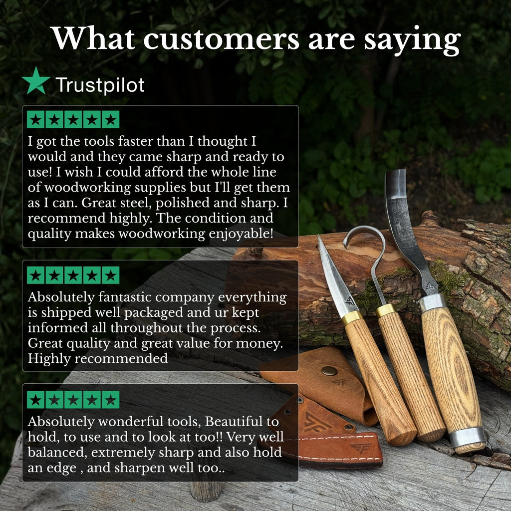 3-Piece Spoon Carving Tool Set