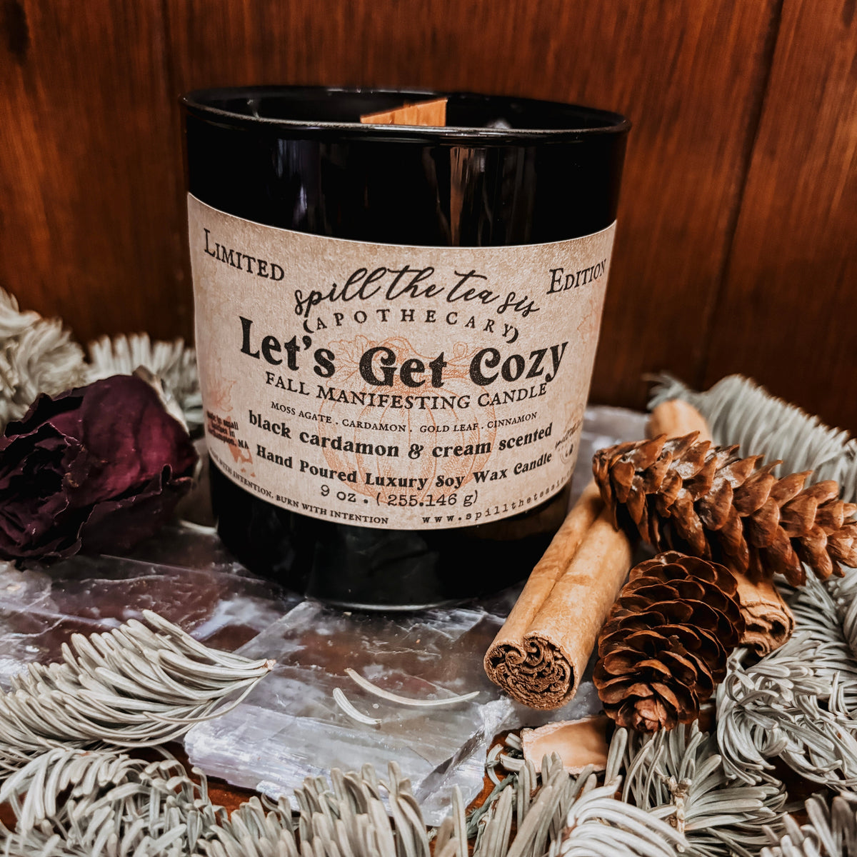 Let’s Get Cozy Intention Candle | Warm Spiced Soy Candle