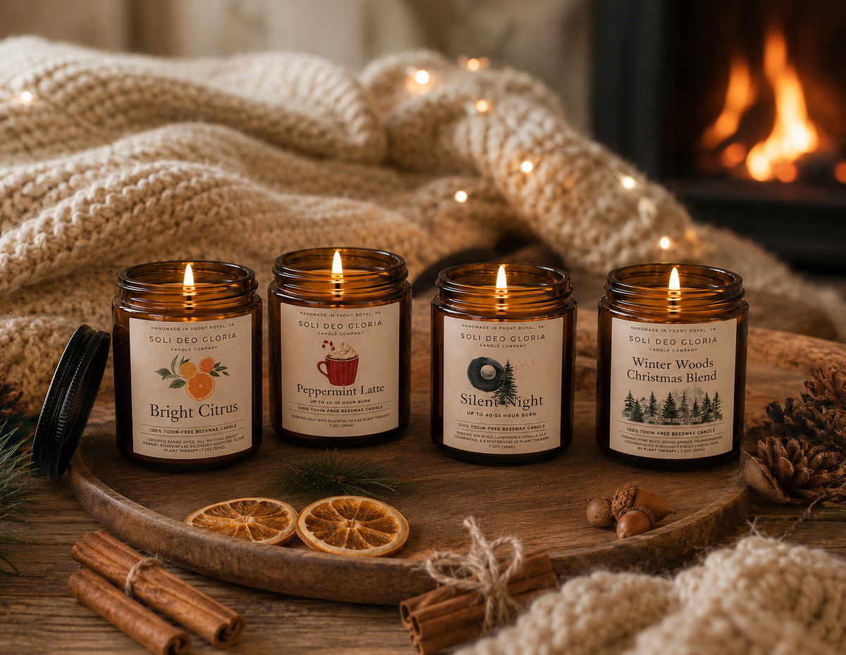Cozy Season Favorites Beeswax Candle Bundle | 4 Pack