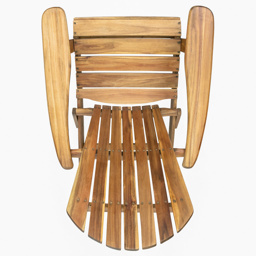 Folding Adirondack Chair Wooden Accent Furniture Lounge Chair