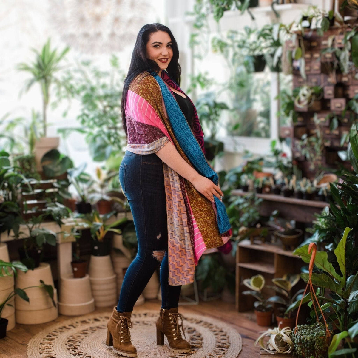 The Original Medley Scarf. ♻️ Made from Sari -Saree Magic