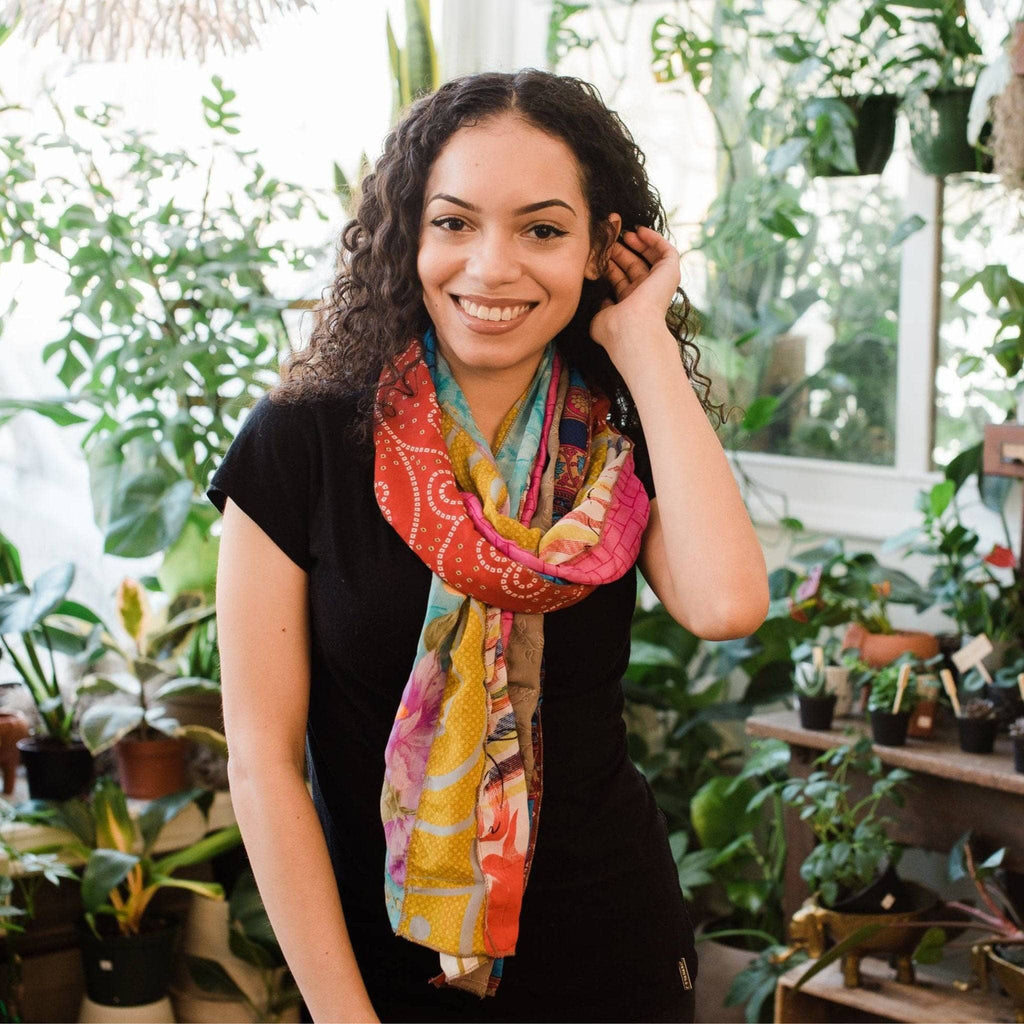The Original Medley Scarf. ♻️ Made from Sari -Saree Magic