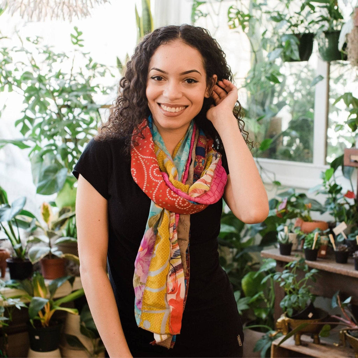 The Original Medley Scarf. ♻️ Made from Sari -Saree Magic